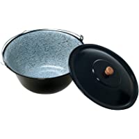 Los mejores  - acerto 31187 Original hervidor de goulash húngaro (6 litros) para bastidor de trípode x Esmaltado x Resistente a los…